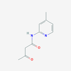 molecular formula C10H12N2O2 B172143 N-(4-甲基吡啶-2-基)-3-氧代丁酰胺 CAS No. 16867-45-1