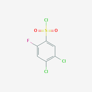 molecular formula C6H2Cl3FO2S B172166 4,5-Dichloro-2-fluorobenzenesulfonyl chloride CAS No. 13656-52-5