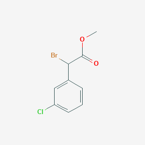 molecular formula C9H8BrClO2 B172184 Methyl 2-bromo-2-(3-chlorophenyl)acetate CAS No. 137420-52-1