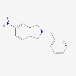 molecular formula C15H16N2 B172199 2-Benzyl-2,3-dihydro-1H-isoindol-5-ylamine CAS No. 127168-70-1