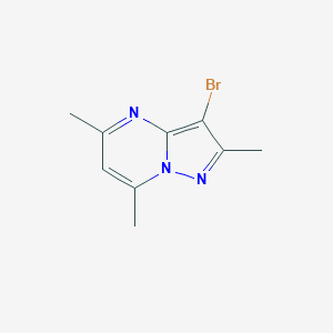 molecular formula C9H10BrN3 B172201 3-Bromo-2,5,7-trimethylpyrazolo[1,5-a]pyrimidine CAS No. 146778-13-4