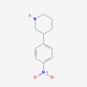 molecular formula C11H14N2O2 B172221 3-(4-Nitrophenyl)piperidine CAS No. 19733-55-2