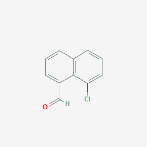 molecular formula C11H7ClO B172231 8-Chloronaphthalene-1-carbaldehyde CAS No. 129994-50-9