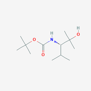 molecular formula C12H25NO3 B172247 (S)-3-(Boc-amino)-2,4-dimethyl-2-pentanol CAS No. 157035-77-3