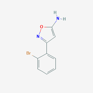 molecular formula C9H7BrN2O B172280 5-Amino-3-(2-bromophenyl)isoxazole CAS No. 119162-51-5