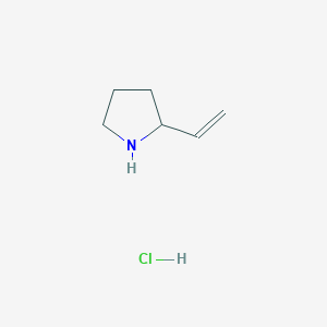 B172376 2-Vinylpyrrolidine hydrochloride CAS No. 125348-98-3