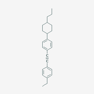 molecular formula C25H30 B172399 1-乙基-4-((4-(反式-4-丙基环己基)苯基)乙炔基)苯 CAS No. 107949-21-3