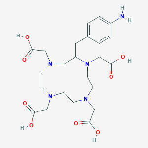 molecular formula C23H35N5O8 B172404 2-(4-氨基苄基)-1,4,7,10-四氮杂环十二烷-1,4,7,10-四乙酸 CAS No. 181065-46-3