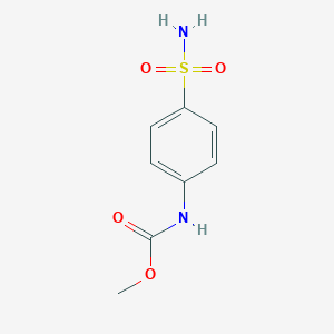 molecular formula C8H10N2O4S B172411 甲基（4-磺酰胺基苯基）氨基甲酸酯 CAS No. 14070-56-5