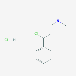molecular formula C11H17Cl2N B172425 盐酸(3-氯-3-苯基-丙基)-二甲胺 CAS No. 1011-59-2