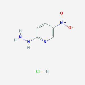 molecular formula C5H7ClN4O2 B172448 2-Hydrazino-5-nitropyridine hydrochloride CAS No. 145255-25-0