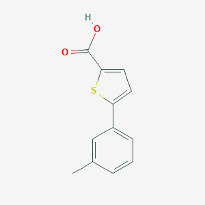 molecular formula C12H10O2S B172454 5-(3-甲基苯基)-2-噻吩羧酸 CAS No. 166591-62-4