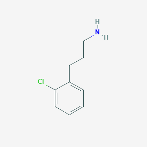 molecular formula C9H12ClN B172466 3-(2-氯苯基)丙-1-胺 CAS No. 18655-48-6