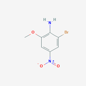 molecular formula C7H7BrN2O3 B172474 2-Bromo-6-méthoxy-4-nitroaniline CAS No. 16618-66-9