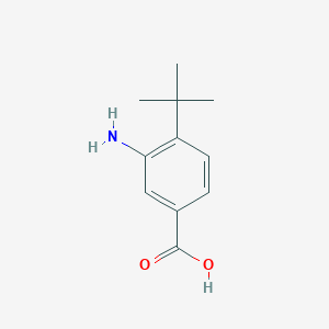 molecular formula C11H15NO2 B172491 3-Amino-4-tert-butylbenzoic acid CAS No. 196394-09-9