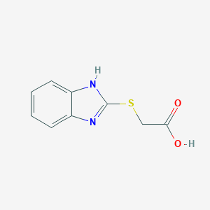molecular formula C9H8N2O2S B172500 (2-苯并咪唑基硫基)-乙酸 CAS No. 3042-00-0