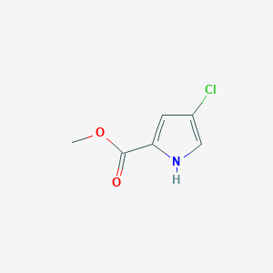 molecular formula C6H6ClNO2 B172511 4-氯-1H-吡咯-2-甲酸甲酯 CAS No. 1194-96-3