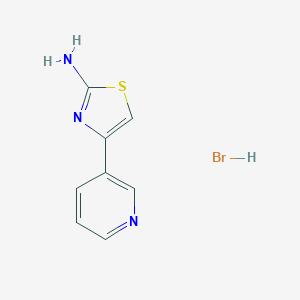molecular formula C8H8BrN3S B172518 4-(Pyridin-3-yl)thiazol-2-amine hydrobromide CAS No. 147311-08-8