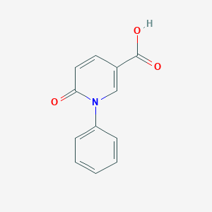 molecular formula C12H9NO3 B017255 6-氧代-1-苯基-1,6-二氢吡啶-3-羧酸 CAS No. 77837-08-2