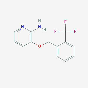 B172581 3-(2-Trifluoromethyl-benzyloxy)-pyridin-2-ylamine CAS No. 117523-95-2