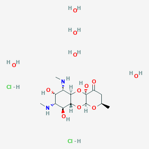 molecular formula C14H36Cl2N2O12 B017259 盐酸光谱霉素五水合物 CAS No. 22189-32-8