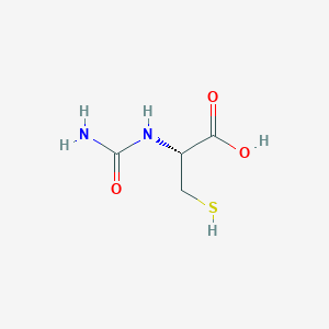 molecular formula C4H8N2O3S B017261 N-氨基甲酰基-L-半胱氨酸 CAS No. 24583-23-1