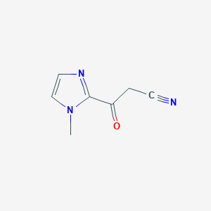 molecular formula C7H7N3O B172653 3-(1-甲基-1H-咪唑-2-基)-3-氧代丙腈 CAS No. 118431-92-8