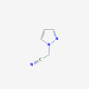molecular formula C5H5N3 B172664 1H-吡唑-1-基乙腈 CAS No. 113336-22-4