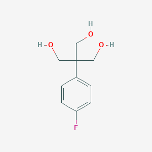 molecular formula C10H13FO3 B172695 2-(4-Fluorophenyl)-2-(hydroxymethyl)propane-1,3-diol CAS No. 131506-01-9