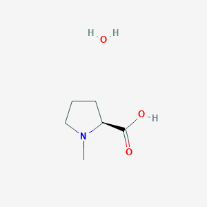 molecular formula C6H13NO3 B172704 N-Methyl-L-proline monohydrate CAS No. 199917-42-5