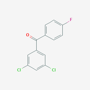 molecular formula C13H7Cl2FO B172720 3,5-二氯-4'-氟苯甲酮 CAS No. 197439-66-0