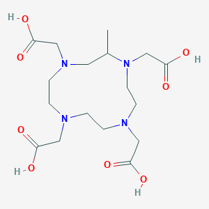 molecular formula C17H30N4O8 B172722 1,4,7,10-Tetraazacyclododecane-1,4,7,10-tetraacetic acid, 2-methyl- CAS No. 119928-85-7