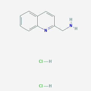 molecular formula C10H12Cl2N2 B172760 Quinolin-2-ylmethanamine dihydrochloride CAS No. 18004-62-1