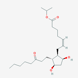 molecular formula C23H40O5 B172765 13,14-Dihydro-15-keto prostaglandin F2alpha isopropyl ester CAS No. 199920-18-8