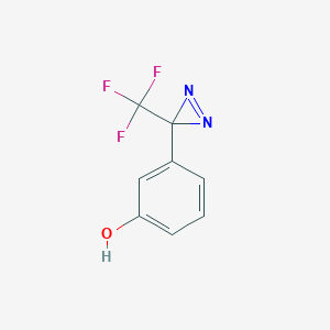 molecular formula C8H5F3N2O B172769 3-(3-(trifluoromethyl)-3H-diazirin-3-yl)phenol CAS No. 113787-85-2