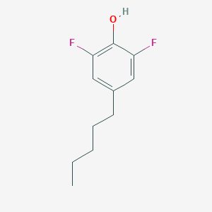 molecular formula C11H14F2O B172785 2,6-Difluoro-4-pentylphenol CAS No. 159077-78-8