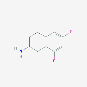 molecular formula C10H11F2N B172792 6,8-二氟-1,2,3,4-四氢萘-2-胺 CAS No. 173998-65-7