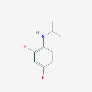 molecular formula C9H11F2N B172806 2,4-二氟-N-异丙基苯胺 CAS No. 124703-94-2