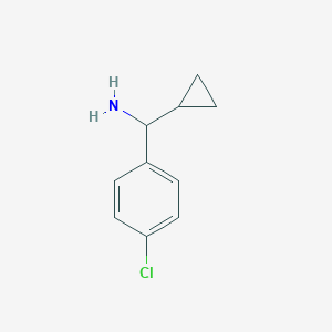 molecular formula C10H12ClN B172812 (4-氯苯基)(环丙基)甲胺 CAS No. 123312-22-1
