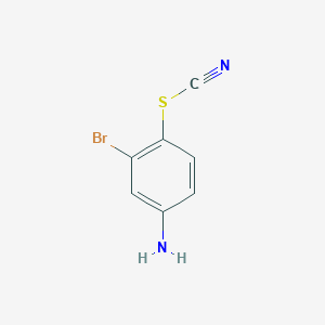molecular formula C7H5BrN2S B172823 3-溴-4-硫氰酸苯胺 CAS No. 16582-78-8