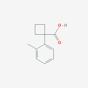 molecular formula C12H14O2 B172827 1-(2-甲基苯基)环丁烷-1-羧酸 CAS No. 151157-47-0