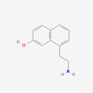 molecular formula C12H13NO B172847 2-萘酚，8-(2-氨基乙基)- CAS No. 148018-62-6