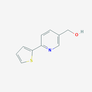 molecular formula C10H9NOS B172854 (6-噻吩-2-基吡啶-3-基)甲醇 CAS No. 198078-57-8