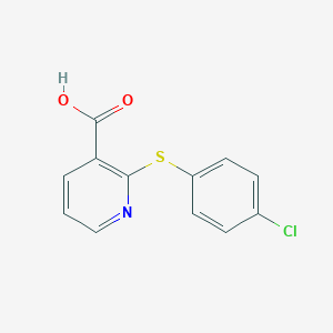 B172855 2-[(4-Chlorophenyl)thio]nicotinic acid CAS No. 955-54-4