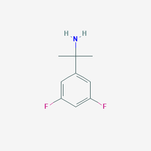 molecular formula C9H11F2N B172933 2-(3,5-Difluorophenyl)propan-2-amine CAS No. 130416-51-2