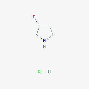molecular formula C4H9ClFN B172941 3-Fluoropyrrolidine hydrochloride CAS No. 169750-17-8