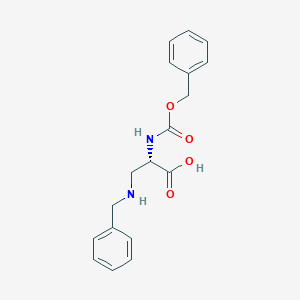molecular formula C18H20N2O4 B172961 (S)-3-(苄基氨基)-2-(苄氧羰基氨基)丙酸 CAS No. 160885-24-5