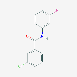 molecular formula C13H9ClFNO B172962 3-氯-N-(3-氟苯基)苯甲酰胺 CAS No. 167565-75-5