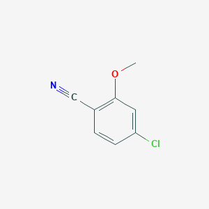 molecular formula C8H6ClNO B172973 4-氯-2-甲氧基苯甲腈 CAS No. 100960-68-7