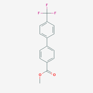 molecular formula C15H11F3O2 B172975 Methyl 4'-(trifluoromethyl)-[1,1'-biphenyl]-4-carboxylate CAS No. 127783-73-7